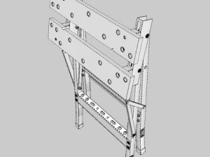 folding workbench 3D Model