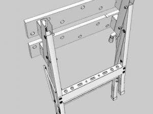 folding workbench 3D Модель