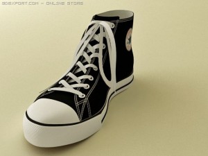 converse keds Modello 3D
