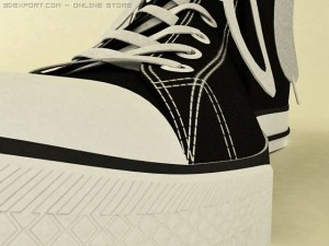 converse keds Modello 3D