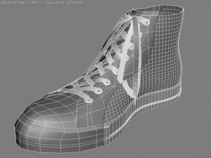 converse keds Modello 3D