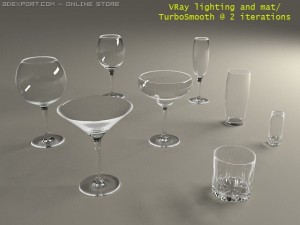 glass set 3D Model