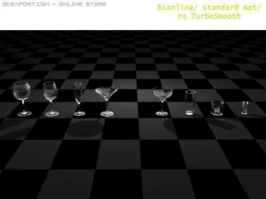 glass set 3D Model