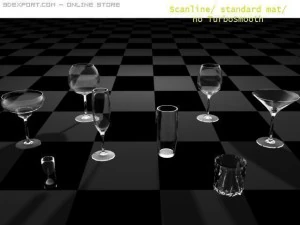 glass set 3D Model