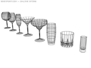 glass set 3D Model