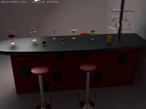 bar stand 3D Model