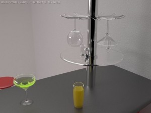 bar stand 3D Model