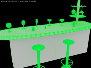 bar stand 3D Model