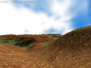 green fields landscape terrain 3D Model