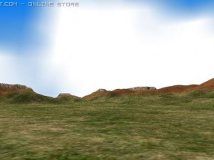 green fields landscape terrain 3D Model