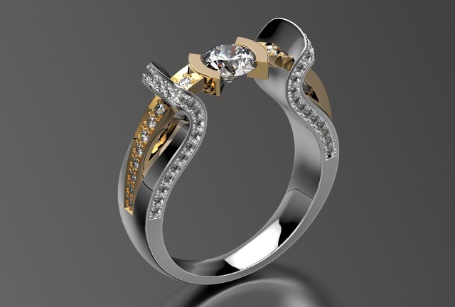 ring0011 3D-Druckmodell .c4d .max .obj .3ds .fbx .stl .blend 