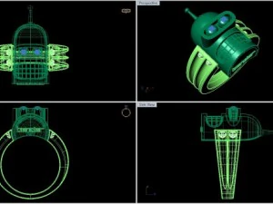 Бендер кольцо стиль 3D Модель
