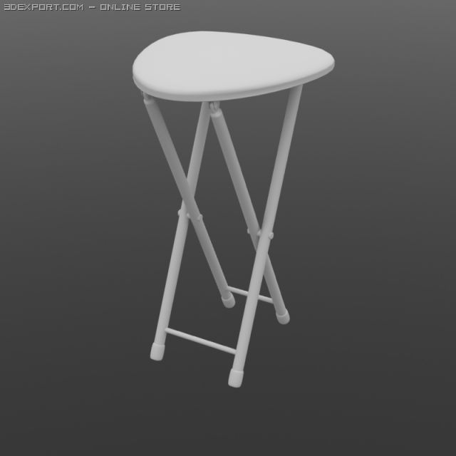 chair fowable taboeret chair 3D Model .c4d .max .obj .3ds .fbx .stl .blend 