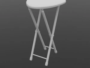 chaise pliable chaise taboeret Modèle 3D
