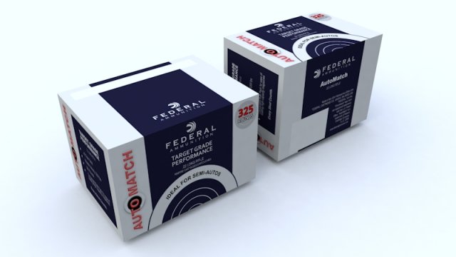 low poly 325 round brick of 22lr Modelo 3D .c4d .max .obj .3ds .fbx .stl .blend 