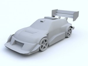 low poly suzuki escudo pikes peak trial car Model 3D