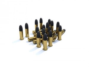 low poly 22 lr rounds 3D Model