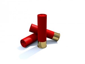 low poly 12 gauge shells 3D Model