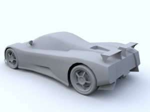 low poly pagani zonda c12 3D 모델