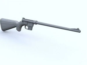 low poly henry us survival rifle 3D Model