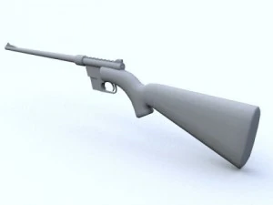 low poly henry us survival rifle 3D Model