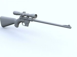 low poly henry us survival rifle 3D Model