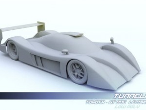 low poly toyota gt one Model 3D