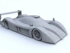 low poly toyota gt one 3D 모델