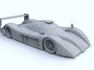 low poly toyota gt one 3D Model