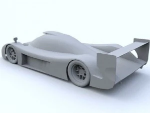 low poly toyota gt one 3D Model
