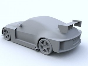 low poly nissan 350z custom 3D 模型