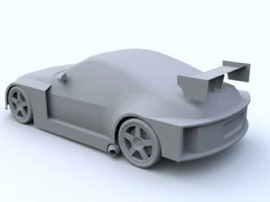 low poly nissan 350z custom 3D Model