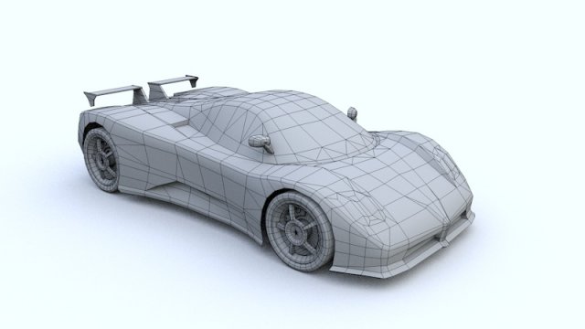 lambo zonda 3D 模型 .c4d .max .obj .3ds .fbx .stl .blend