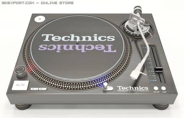 technics sl1210 3D Model .c4d .max .obj .3ds .fbx .stl .blend 