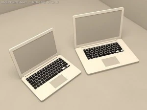 एप्पल मैकबुक 13 और 17 इंच 3D मॉडल