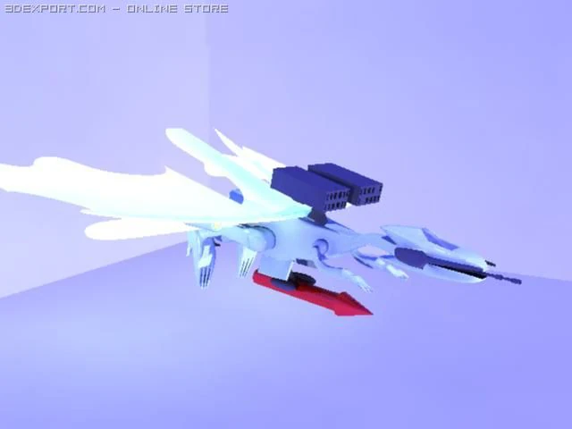 ドラゴンジェット 3Dモデル .c4d .max .obj .3ds .fbx .stl .blend 