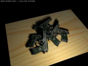 berreta m92f 3D Model