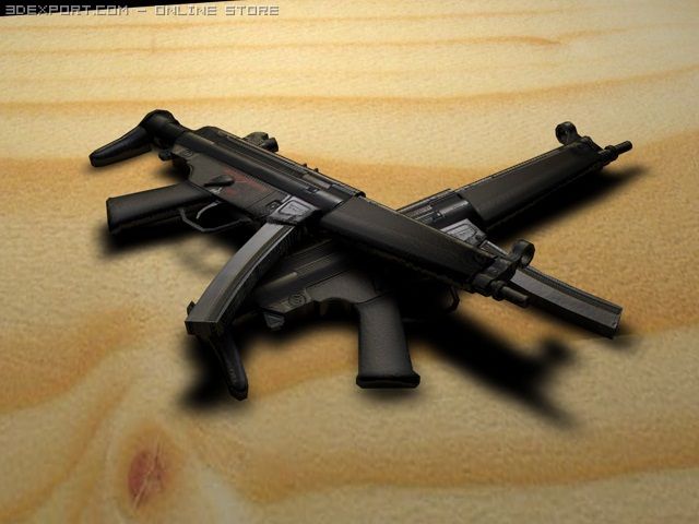 mp5 3D Model .c4d .max .obj .3ds .fbx .stl .blend 
