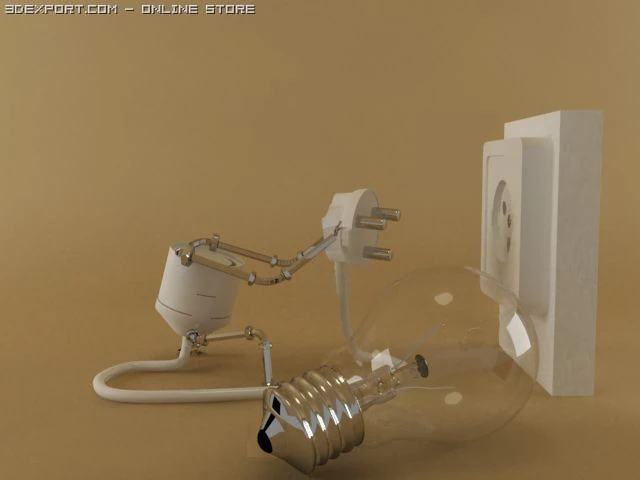 light in trubles 3D Model .c4d .max .obj .3ds .fbx .stl .blend 