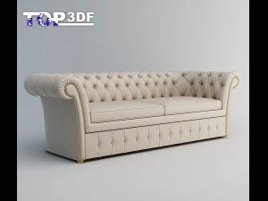 klasik kanepe 3D Model
