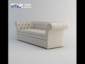 klasik kanepe 3D Model
