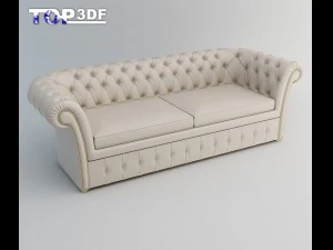 klasik kanepe 3D Model
