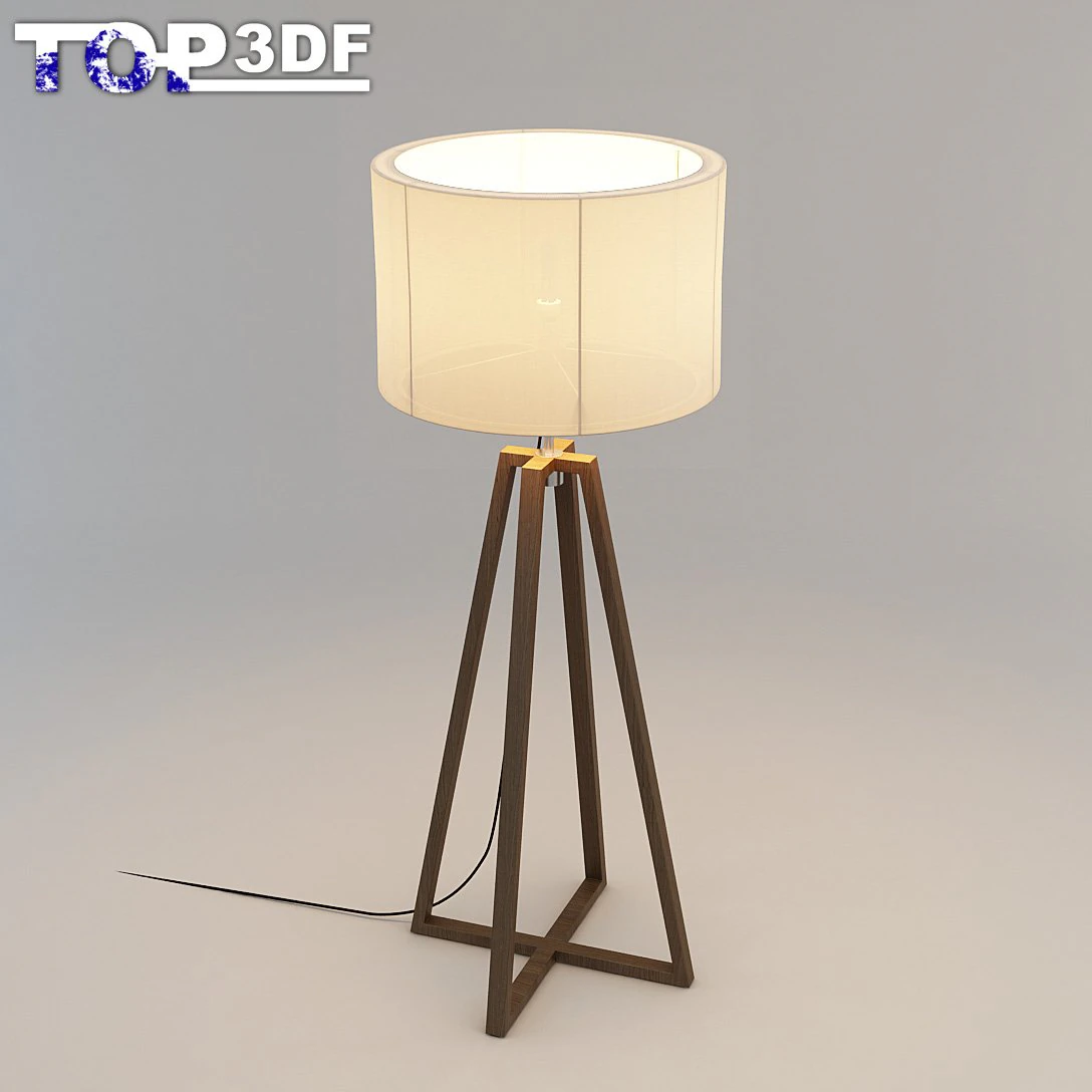 floor lamp 3D Model .c4d .max .obj .3ds .fbx .stl .blend 
