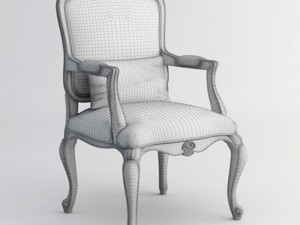 louis xv armchair 3D Модель