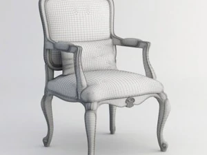 louis xv armchair 3D Model