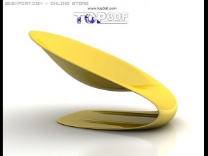 dish chair Model 3D