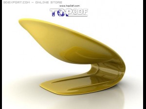 dish chair Modelo 3D