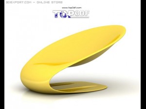 dish chair Modelo 3D