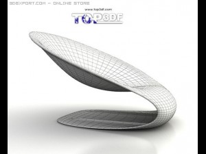 dish chair Modelo 3D
