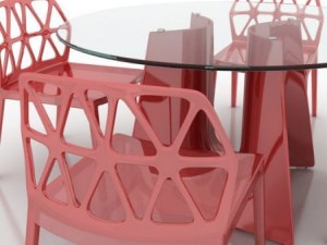 dinning chair and table 3D Model